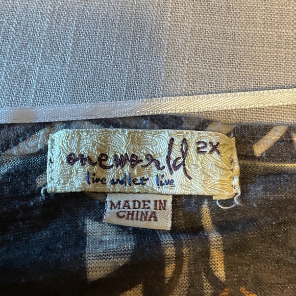 ONE WORLD Vibrant Multicolor Blouse - Picture 6 of 8